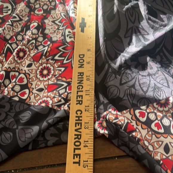 Lily by Firmiana Grey Black Floral Leggings size 1XL - Picture 6 of 8